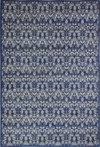 E110-DKBL-5X7.6-5439A 5 x 8 Medium Contemporary Dark Blue Rug - Everek-2