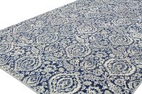 9 x 12 X-Large Contemporary Dark Blue Rug - Everek