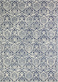 9 x 12 X-Large Contemporary Dark Blue Rug - Everek-2