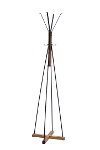 Dorrigo Wood and Metal Coat Rack with 8-Hooks - Brixton-8
