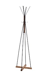 Dorrigo Wood and Metal Coat Rack with 8-Hooks - Brixton-8