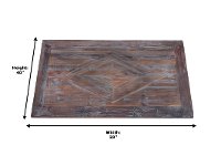 Winton Antique Gray 40 Inch Wooden Wall Art - Brixton-8