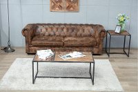 Contemporary Wooden Brown End Table - Brixton