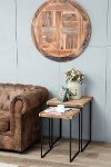 Set of 2 Wood and Metal Nesting Tables - Brixton
