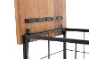 Metal and Wood Rolling File Cabinet - Brixton-4