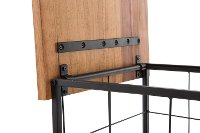 Metal and Wood Rolling File Cabinet - Brixton-4