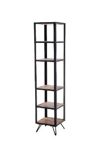 Reclaimed Wood and Metal Bookshelf - Brixton-2