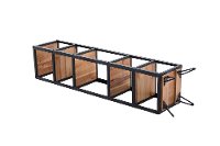 Reclaimed Wood and Metal Bookshelf - Brixton-6