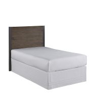 Modern Industrial Driftwood Brown Twin Headboard - Barnside