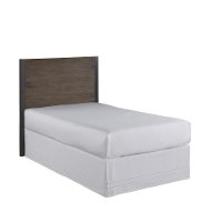 Modern Industrial Driftwood King Headboard - Barnside-2
