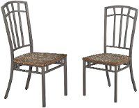 Set of 2 Gray Industrial Dining Room Chairs - Barnside Metro