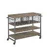 Gray Industrial Kitchen Cart - Barnside Metro-2