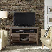 Weathered Brown Indoor-Outdoor TV Stand - Concrete Chic