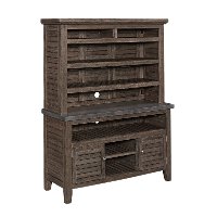 Brown 2 Piece Indoor-Outdoor Entertainment Center - Concrete Chic-2