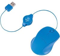ETMOUSEBU BLUE RETRACTABLE OPTICAL MOUSE Blue ReTrak Retractable Optical Mouse