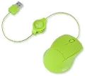 ETMOUSEGN GREEN RETRACTABLE OPTICAL MOUSE Green ReTrak Retractable Optical Mouse