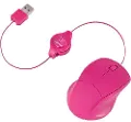 ETMOUSEPK PINK RETRACTABLE OPTICAL MOUSE Pink ReTrak Retractable Optical Mouse