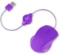 ETMOUSEPL PURPLE RETRACTABLE OPTICAL MOUSE Purple ReTrak Retractable Optical Mouse