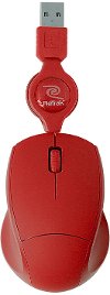 ETMOUSERED RED RETRACTABLE OPTICAL MOUSE Red ReTrak Retractable Optical Mouse