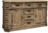 SB222/BUFFET Whitewashed Natural Wood Rustic Dining Room Buffet - Karsten-1