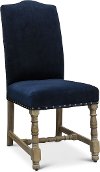 KIT Blue and Natural 5 Piece Dining Set with Upholstered Chairs - Karsten-3