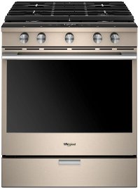 WEGA25H0HN Whirlpool Gas Range - 5.8 cu. ft. Fingerprint Resistant Sunset Bronze