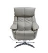 Gray Top Grain Leather Swivel Recliner - Vienna-5