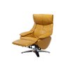 Yellow Top Grain Leather Swivel Recliner - Vienna-6