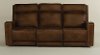 Rustic Brown Leather Power Reclining Sofa - Archer-2