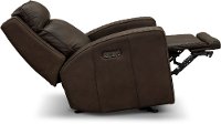 Taupe Brown Leather Power Recliner - Archer-3