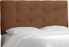 790TPRMCHC Chocolate Tufted Twin Upholstered Headboard