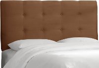 790TPRMCHC Chocolate Tufted Twin Upholstered Headboard