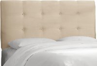 792QPRMOTM Oatmeal Tufted Queen Upholstered Headboard