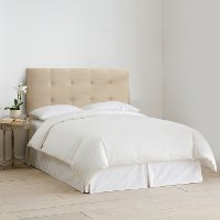 792QPRMOTM Oatmeal Tufted Queen Upholstered Headboard-2