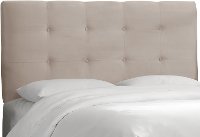 790TPRMPLT Light Gray Tufted Twin Upholstered Headboard