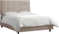 791BEDPRMPLT Light Gray Square Tufted Upholstered Full Size Bed-2