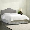 914NB-PWLNNGR Gray Nailhead Trim California King Upholstered Headboard