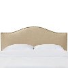 910NB-BRLNNSND Tan Nailhead Trim Twin Upholstered Headboard-3