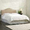 912NB-BRLNNSND Tan Nailhead Trim Queen Upholstered Headboard