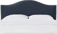 910NB-PWLNNNV Navy Nailhead Trim Twin Upholstered Headboard-3