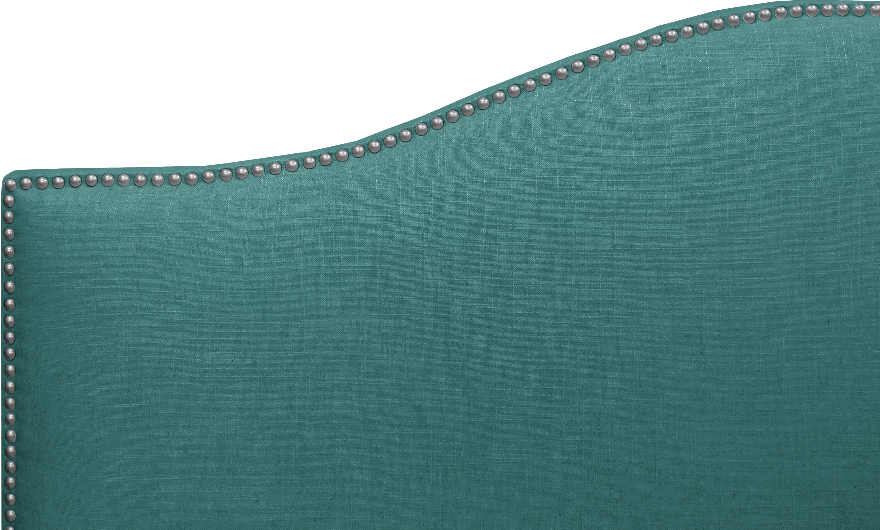 910NB-PWLNNLGN Turquoise Nailhead Trim Twin Upholstered Headboard-4