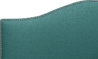 913NB-PWLNNLGN Turquoise Nailhead Trim King Size Upholstered Headboard-4