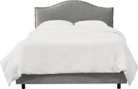 910NBBED-PWLNNGR Gray Nailhead Trim Twin Upholstered Bed-3