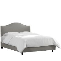 911NBBED-PWLNNGR Gray Nailhead Trim Full Size Upholstered Bed-4