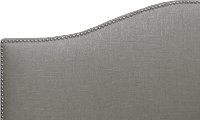 913NBBED-PWLNNGR Gray Nailhead Trim King SIze Upholstered Bed-2