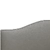 914NBBED-PWLNNGR Gray Nailhead Trim California King Upholstered Bed-2