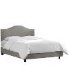 914NBBED-PWLNNGR Gray Nailhead Trim California King Upholstered Bed-4