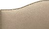 910NBBED-BRLNNSND Tan Nailhead Trim Twin Upholstered Bed-2
