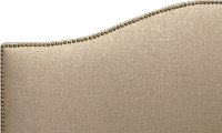 911NBBED-BRLNNSND Tan Nailhead Trim Full Size Upholstered Bed-2