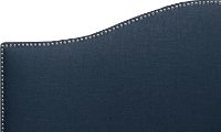 910NBBED-PWLNNNV Navy Nailhead Trim Twin Upholstered Bed-2